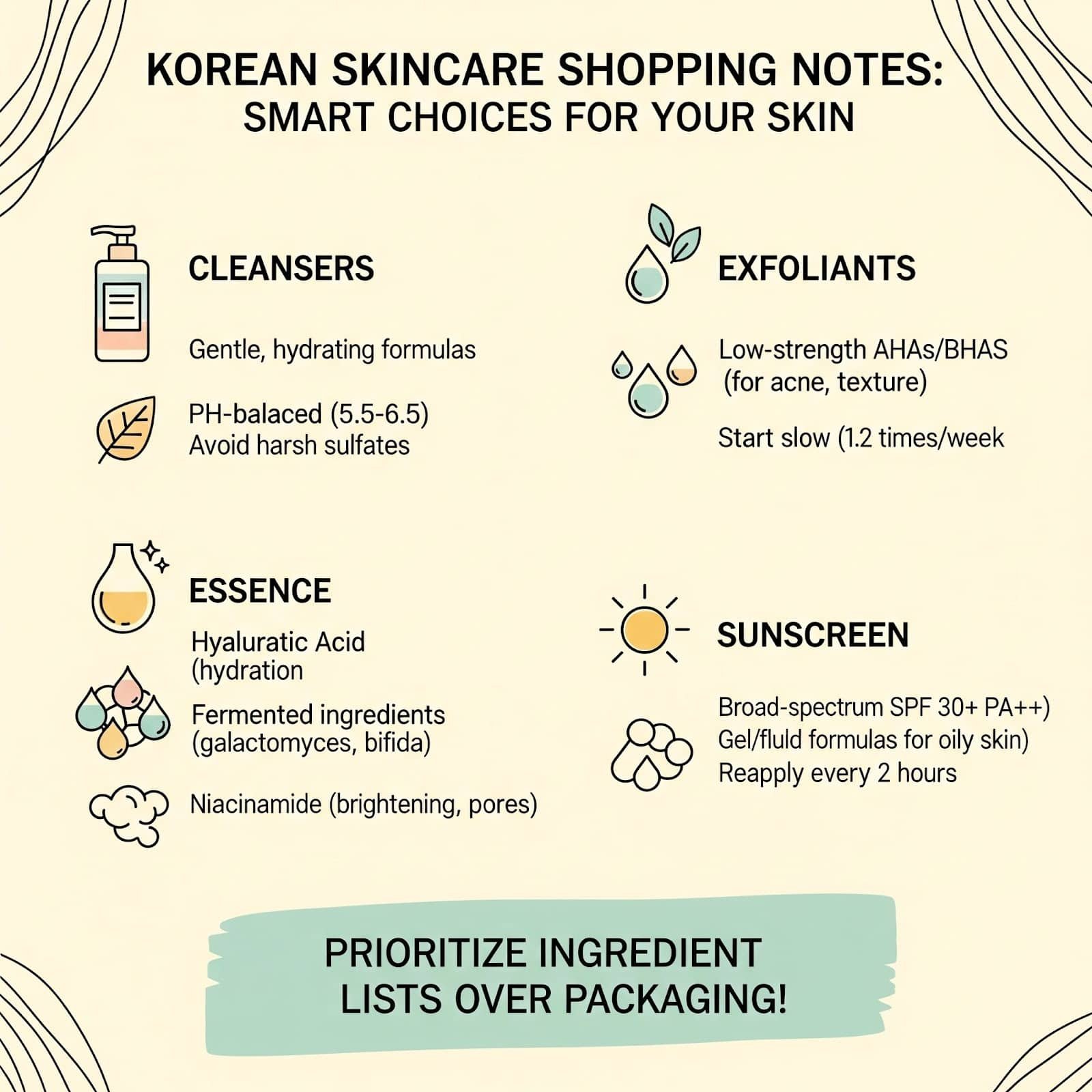 Korean Skincare Shopping Notes