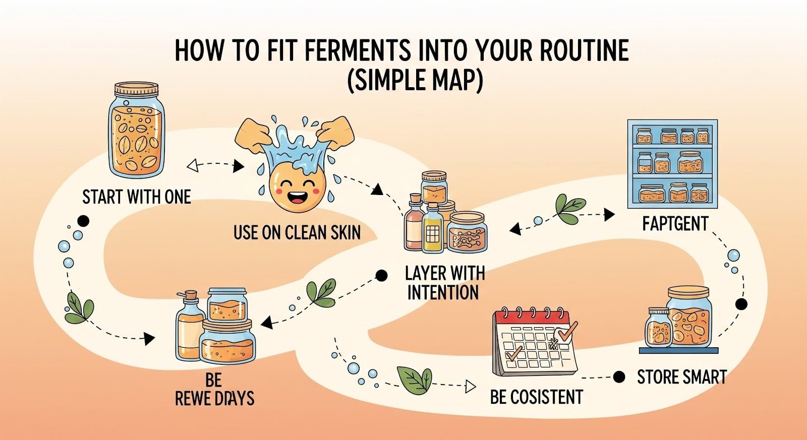 How to fit ferments into your routine (simple map)